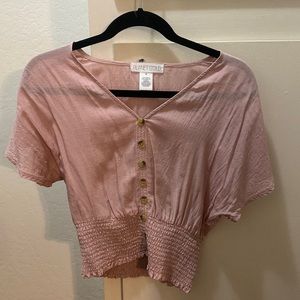 Pink crop top - medium